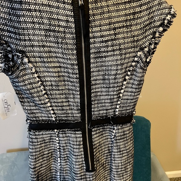 Saks 5th Avenue Rebecca Taylor Tweed Dress new with tags in black and white - Picture 4 of 4